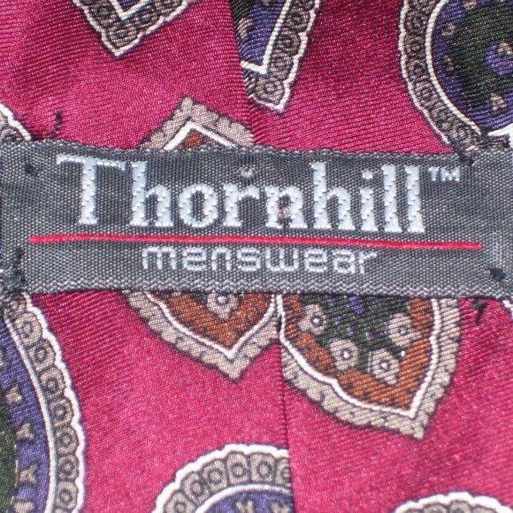 Thornhill Menswear Men's Dress Suit Silk Neck Tie - Picture 5 of 5